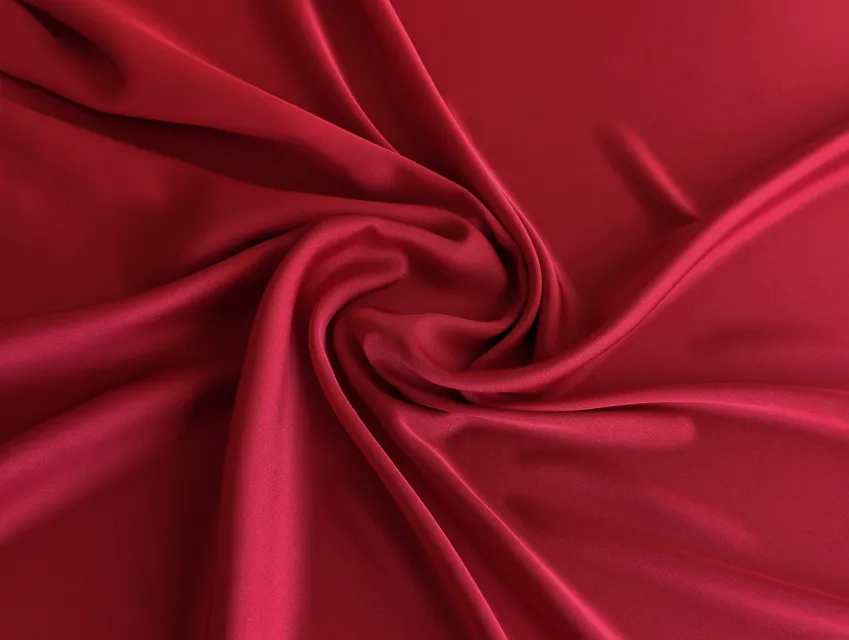 Шовк сатин, червоний - фото 1 - інтернет-магазин tkani-atlas.com.ua