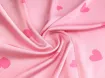 Шовк Армані сердечки, рожевий - інтернет-магазин tkani-atlas.com.ua