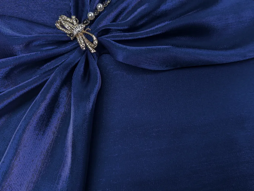 Органза шовковиста, електрик - фото 1 - інтернет-магазин tkani-atlas.com.ua