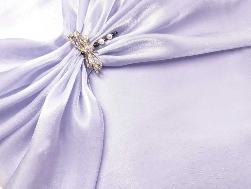 Органза шовковиста, світло-ліловий - фото 1 - інтернет-магазин tkani-atlas.com.ua