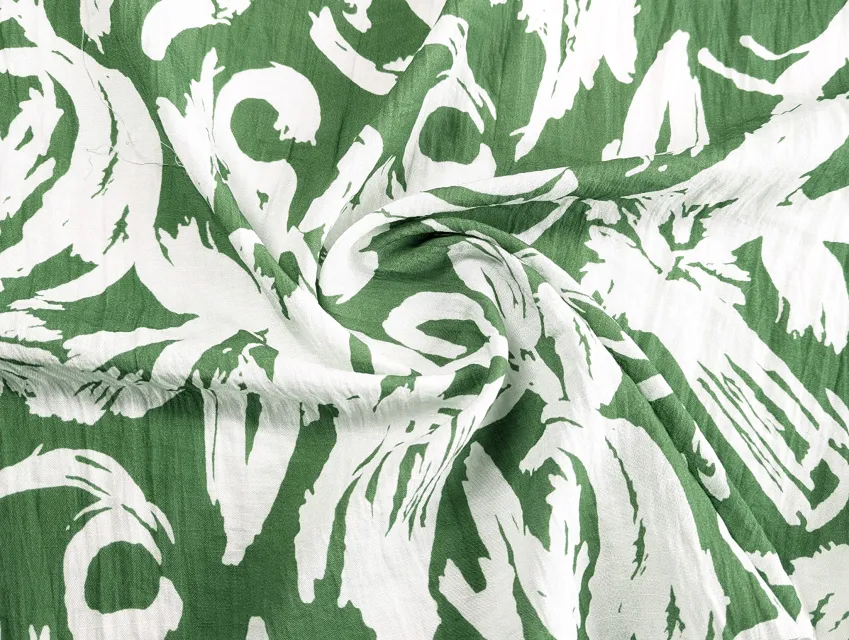 Льон Бохо акварель абстракції, фісташковий - фото 1 - інтернет-магазин tkani-atlas.com.ua