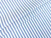 Котон рубашка смужка 5 мм, синій з молочним - інтернет-магазин tkani-atlas.com.ua