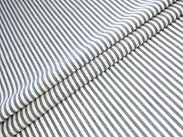 Котон рубашка смужка 5 мм, темно-сірий - інтернет-магазин tkani-atlas.com.ua