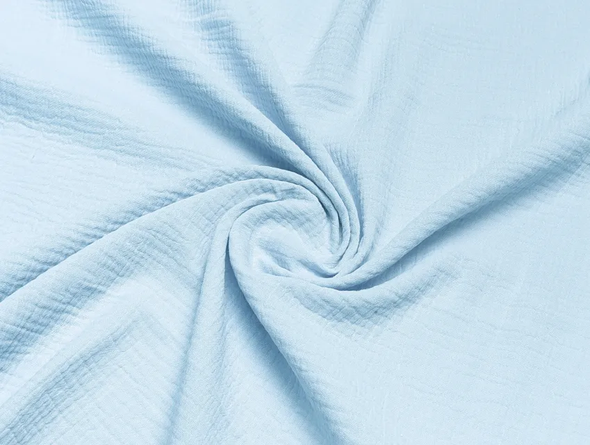 Муслін двошаровий, небесно-блакитний - фото 1 - інтернет-магазин tkani-atlas.com.ua