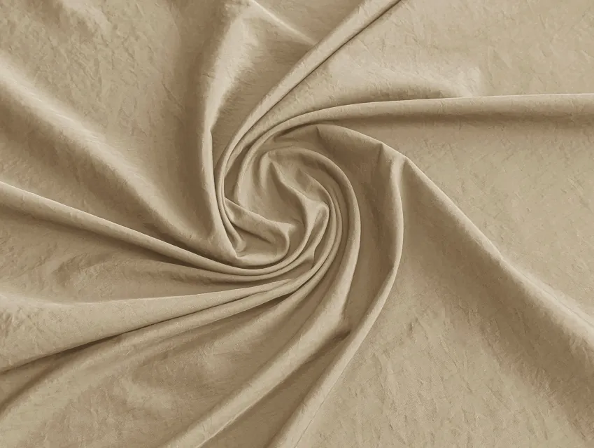 Плащова щільна жатка, темно-бежевий - фото 1 - інтернет-магазин tkani-atlas.com.ua