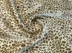 Вискоза шиммер гепард, коричневый на бежевом - интернет-магазин tkani-atlas.com.ua