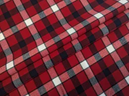 Костюмний тіар клітина 60 мм, червоний - інтернет-магазин tkani-atlas.com.ua