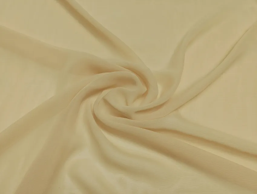 Шифон однотонний, пісочний бежевий - фото 1 - інтернет-магазин tkani-atlas.com.ua