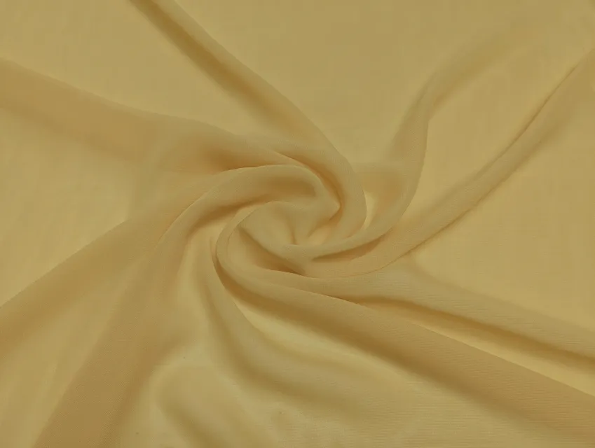 Шифон однотонний, пильний абрикос - фото 1 - інтернет-магазин tkani-atlas.com.ua