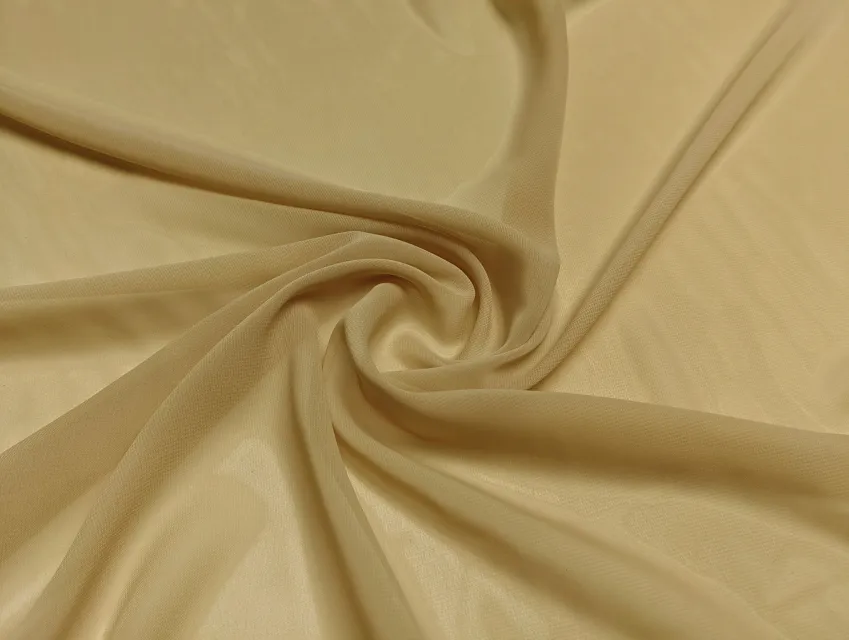 Шифон однотонний, пісчано-бежевий - фото 1 - інтернет-магазин tkani-atlas.com.ua