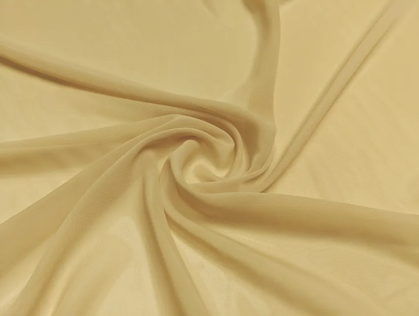 Шифон однотонний, абрикосовий щербет - фото 1 - інтернет-магазин tkani-atlas.com.ua