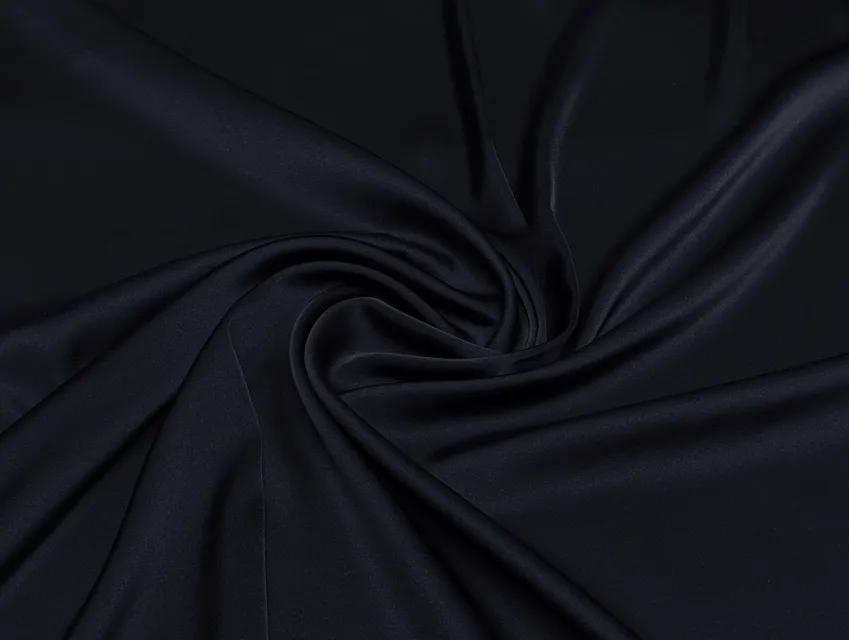 Шовк сатин, темно-синій - фото 1 - інтернет-магазин tkani-atlas.com.ua
