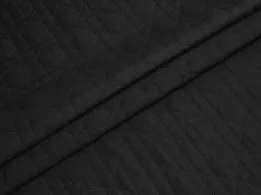Строчена плащівка Луї клітинка, чорний (відріз 2 м) - інтернет-магазин tkani-atlas.com.ua