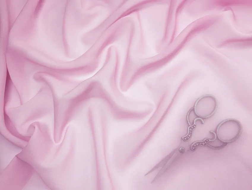 Шифон Винди уценка (брак), нежно-розовый - фото 1 - интернет-магазин tkani-atlas.com.ua