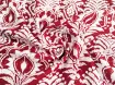 Штапель шовковистий принт дамаський, червоний - інтернет-магазин tkani-atlas.com.ua
