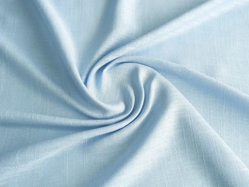 Лен вискоза слаб, голубой джинсовый - фото 1 - интернет-магазин tkani-atlas.com.ua