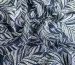 Штапель шелковистый лиственный дуэт, темно-синий - фото 3 - интернет-магазин tkani-atlas.com.ua