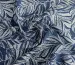 Штапель шовковистий листяний дует, темно-синій - фото 1 - інтернет-магазин tkani-atlas.com.ua