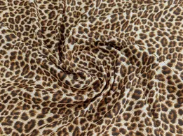 Шовк Армані ягуар, бежево-коричневий - інтернет-магазин tkani-atlas.com.ua