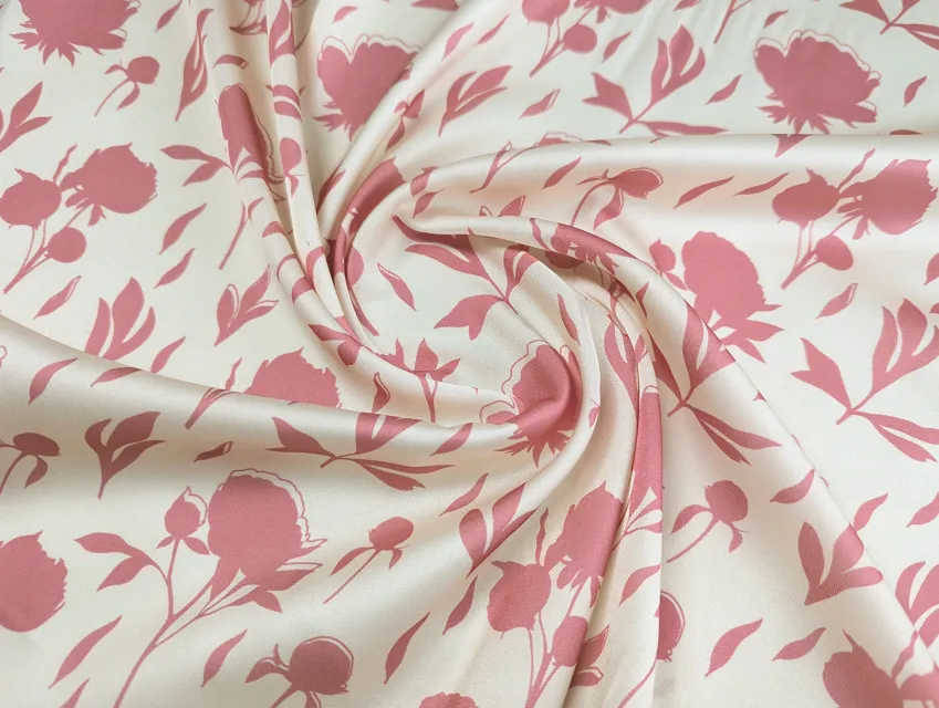 Шовк Армані троянди, чайна троянда - фото 1 - інтернет-магазин tkani-atlas.com.ua