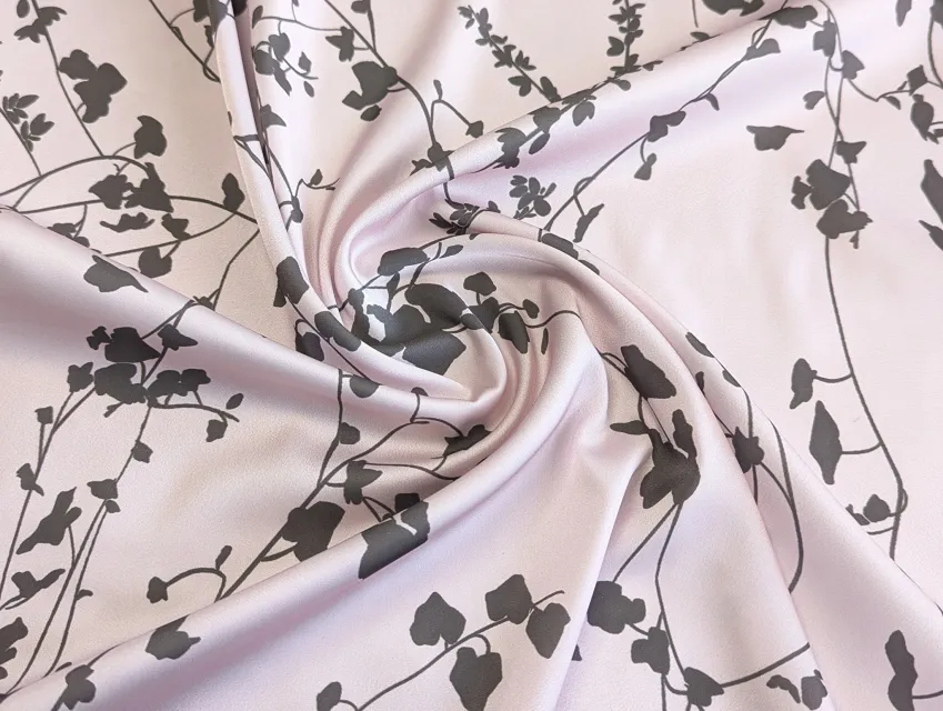 Шовк Армані гілочки, пудровий рожевий - фото 1 - інтернет-магазин tkani-atlas.com.ua