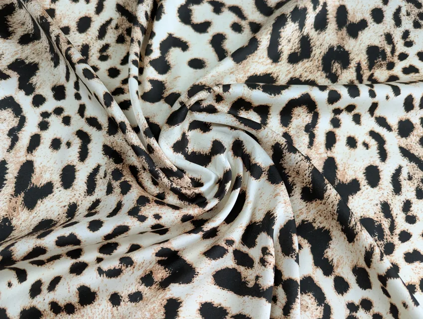 Шовк Армані леопард, кремово-бежевий - фото 1 - інтернет-магазин tkani-atlas.com.ua