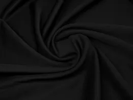 Трикотаж дайвинг, черный (отрез 2,5 м) - интернет-магазин tkani-atlas.com.ua