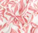 Віскоза шовк Бохо листяний дует, кораловий на молочному - фото 3 - інтернет-магазин tkani-atlas.com.ua