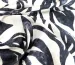 Вискоза шелк Бохо лиственный дуэт, черный на молочном - фото 2 - интернет-магазин tkani-atlas.com.ua