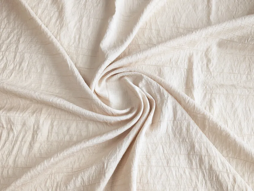 Штапель твіл з нейлоном жатка, бежево-пудровий - фото 1 - інтернет-магазин tkani-atlas.com.ua