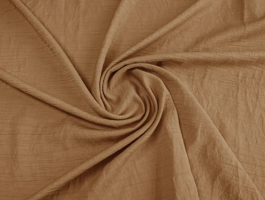 Штапель твіл з нейлоном жатка, кориця - фото 1 - інтернет-магазин tkani-atlas.com.ua