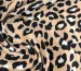 Костюмка шелковистая леопард равномерный, бежевый с черным - фото 2 - интернет-магазин tkani-atlas.com.ua