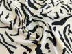 Костюмка шовковиста зебра, кремовий з чорним - інтернет-магазин tkani-atlas.com.ua