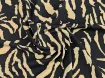 Костюмка шовковиста зебра, чорний з бежевим - інтернет-магазин tkani-atlas.com.ua