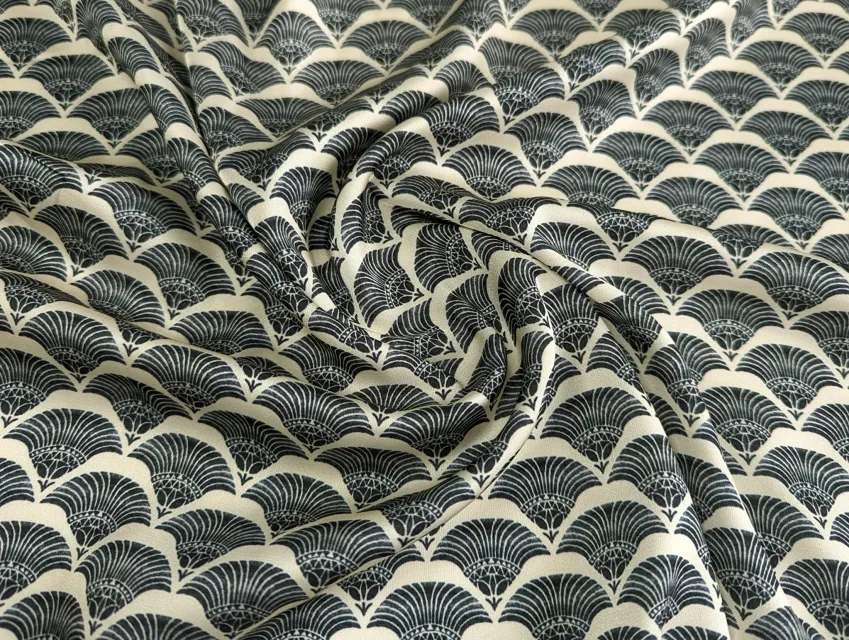 Шелк Армани восточный орнамент, кремово-бежевый - фото 1 - интернет-магазин tkani-atlas.com.ua