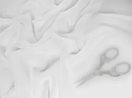 Шифон Вінді уцінка (недолік), світле молоко - інтернет-магазин tkani-atlas.com.ua