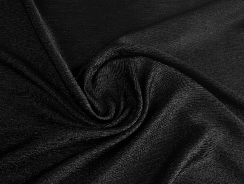 Сатин з блиском жатка, чорний - фото 1 - інтернет-магазин tkani-atlas.com.ua