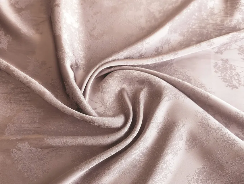 Костюмна Бель жакард дерева в цвіту, пудровий - фото 1 - інтернет-магазин tkani-atlas.com.ua