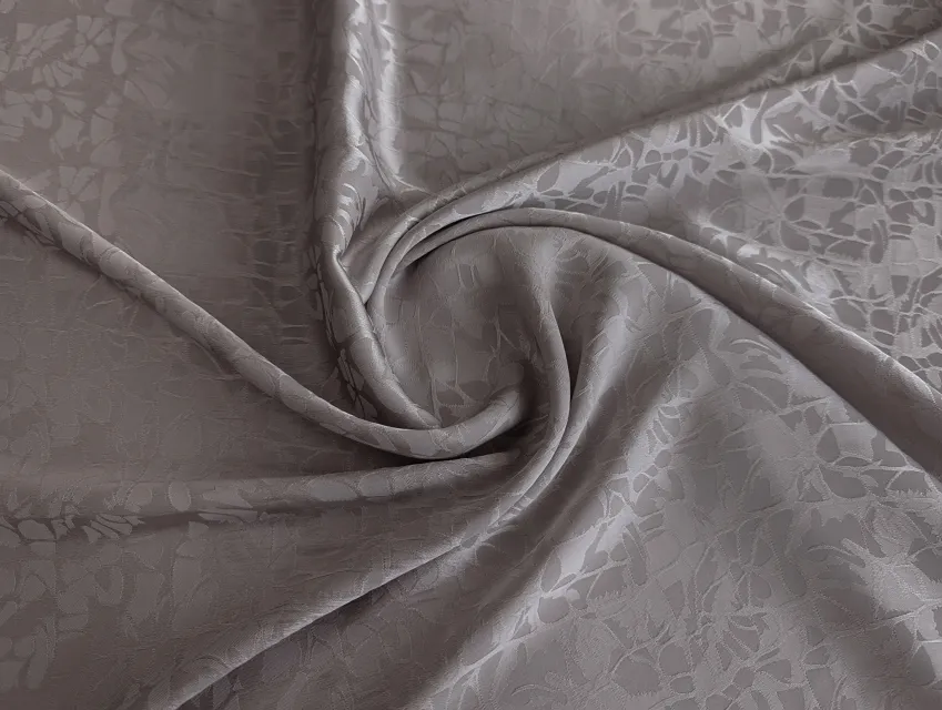 Костюмна Бель жакард квіткова абстракція, сіро-ліловий - фото 1 - інтернет-магазин tkani-atlas.com.ua