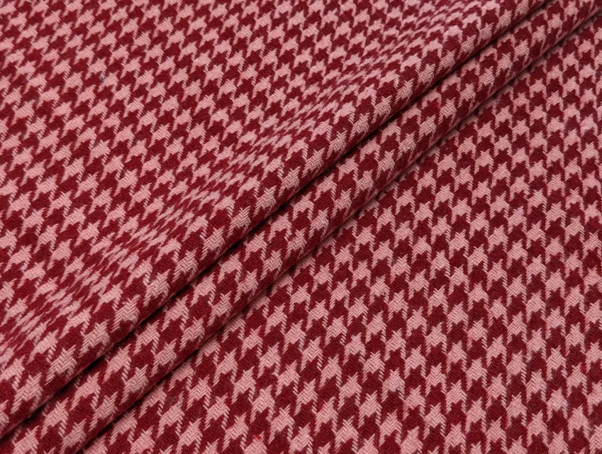 Костюмна твідова уцінка (текстильний недолік), бордо - фото 1 - інтернет-магазин tkani-atlas.com.ua