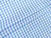 Коттон рубашечный клетка жатая 5 мм, голубой - интернет-магазин tkani-atlas.com.ua