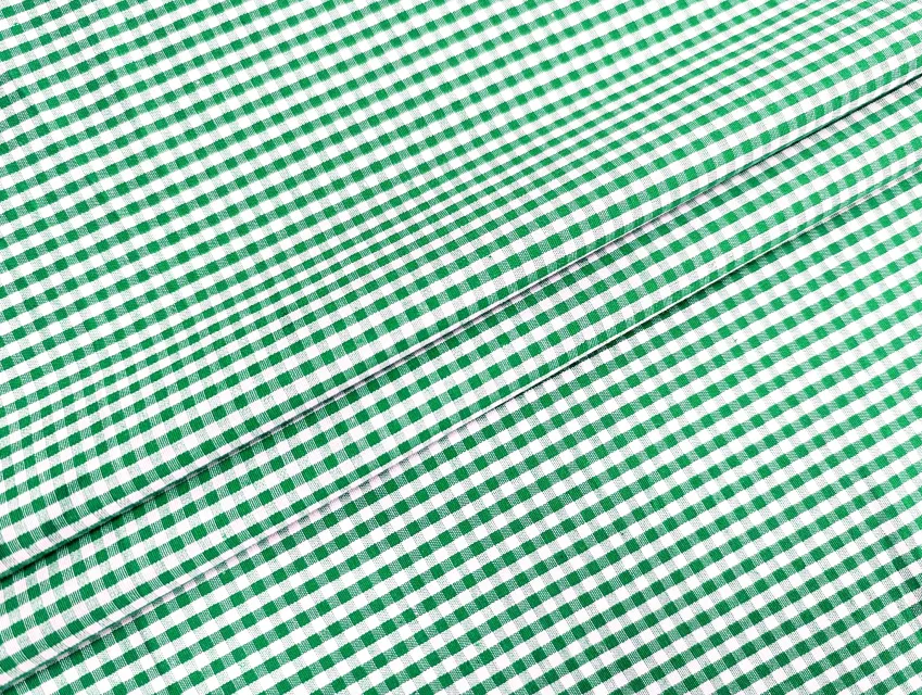 Котон сорочковий клітина 3 мм, зелений - фото 1 - інтернет-магазин tkani-atlas.com.ua