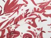 Лен с вискозой абстракция цветочная, коралловый на молочном - интернет-магазин tkani-atlas.com.ua