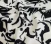 Льон з віскозою квіткова абстракція, молочний з чорним - фото 2 - інтернет-магазин tkani-atlas.com.ua