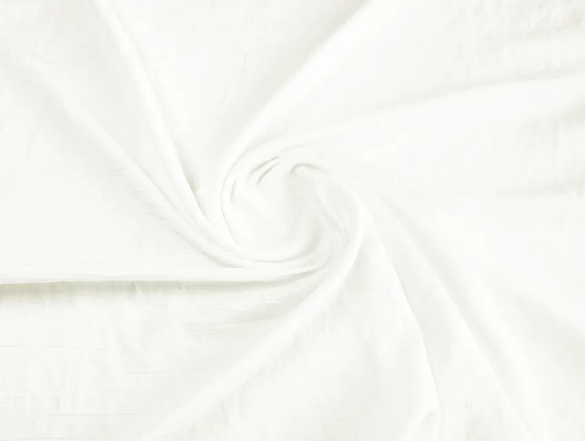 Штапель твил с нейлоном жатка, молочный - фото 1 - интернет-магазин tkani-atlas.com.ua