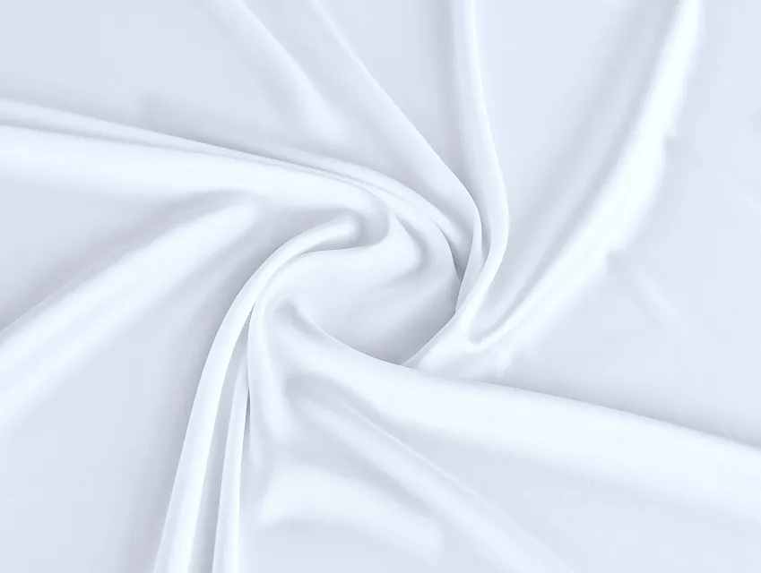 Шелк сатин, белый (отрез 1,7 м) - фото 1 - интернет-магазин tkani-atlas.com.ua