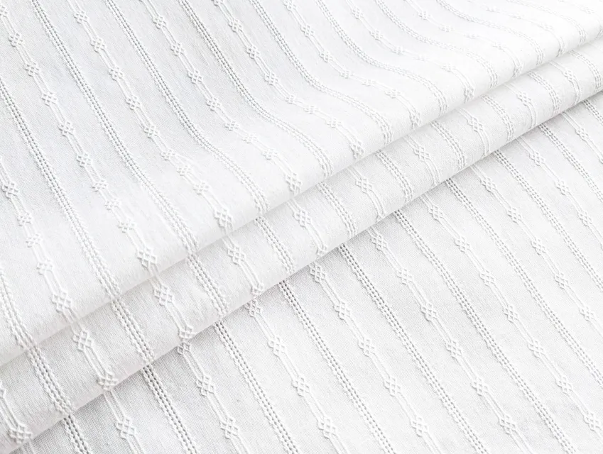 Котон прошва мережка, білий - фото 1 - інтернет-магазин tkani-atlas.com.ua