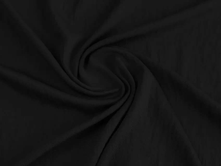 Вискоза твил слаб, черный - фото 1 - интернет-магазин tkani-atlas.com.ua