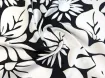 Штапель шелковистый абстракция цветочная, черный с молочным - интернет-магазин tkani-atlas.com.ua