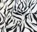 Штапель шелковистый зебра, молочный на черном - фото 1 - интернет-магазин tkani-atlas.com.ua